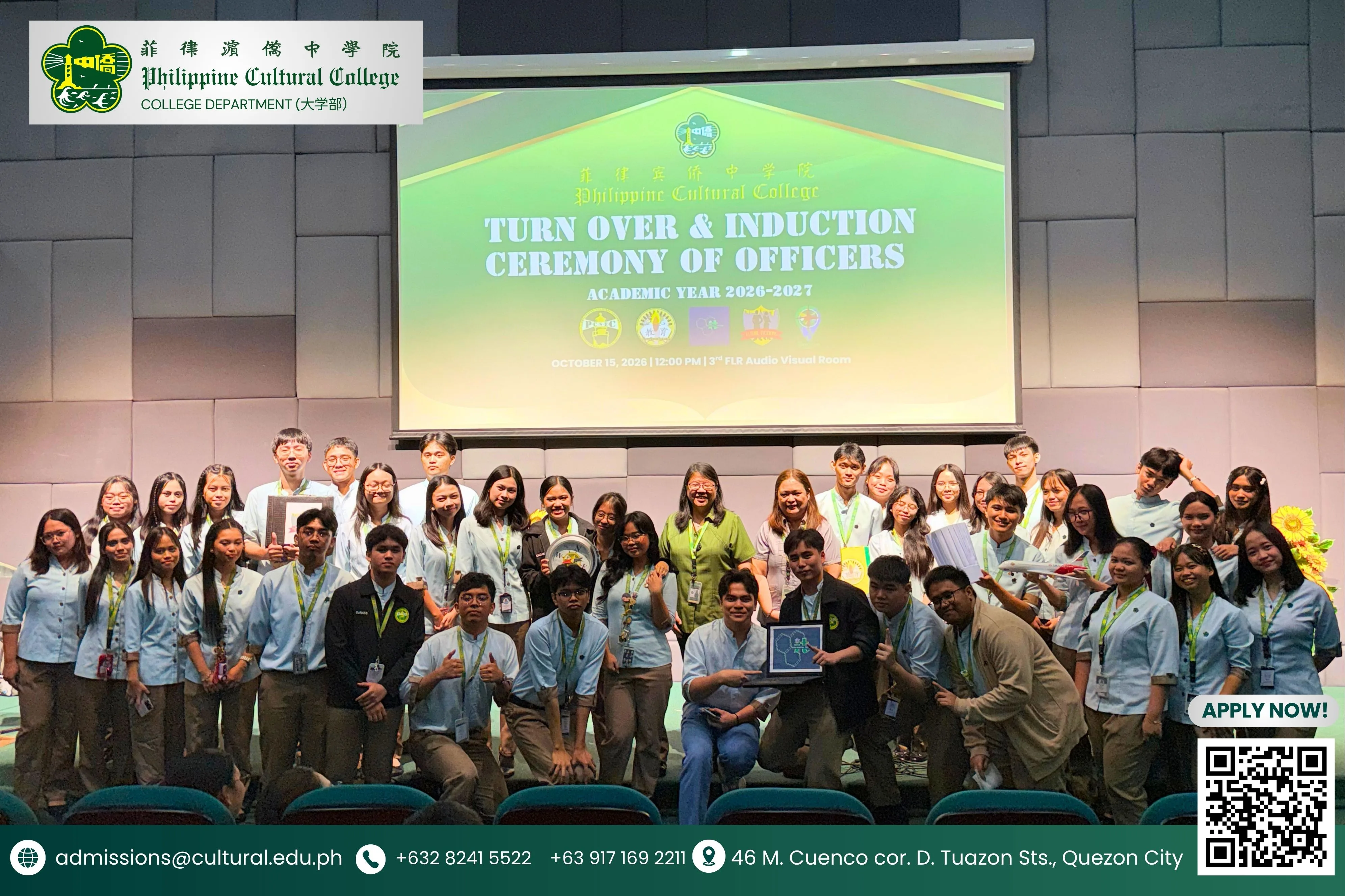 INDUCTION AND TURN-OVER CEREMONY OF STUDENT OFFICERS AY 2026–2027
